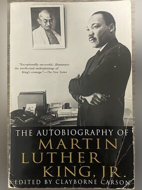 Black Hardcover Book Cover - The Autobiography of Martin Luther King, Jr.